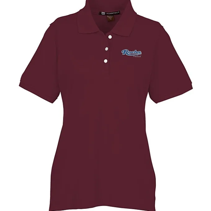 Harriton 5.6-oz Easy Blend Polo - Ladies' - Embroidered