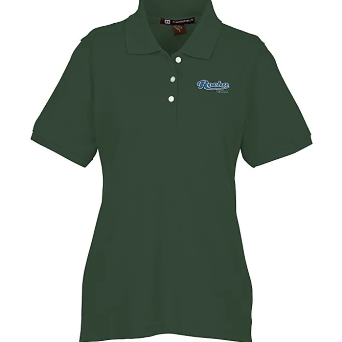 Harriton 5.6-oz Easy Blend Polo - Ladies' - Embroidered