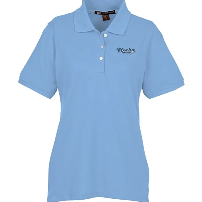 Harriton 5.6-oz Easy Blend Polo - Ladies' - Embroidered