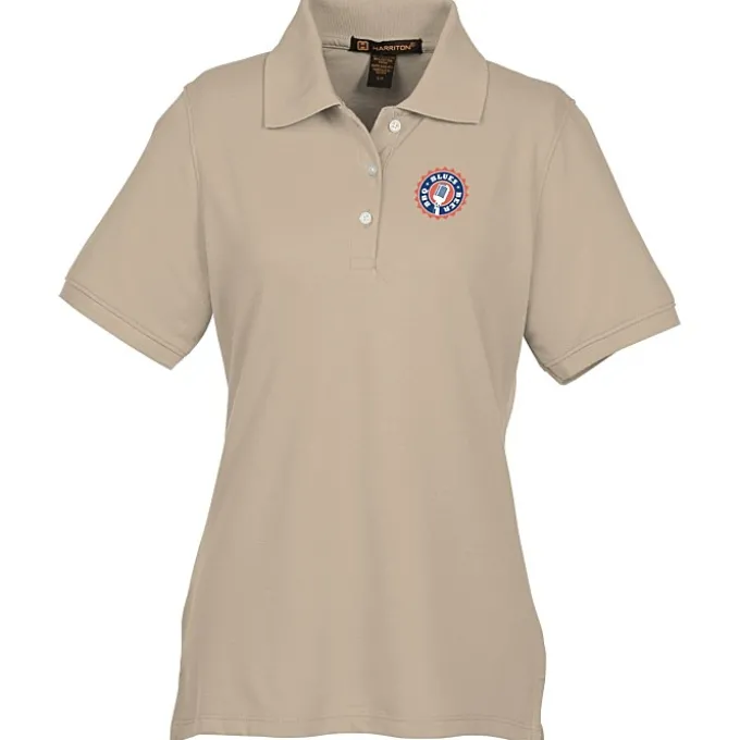 Harriton 5.6-oz Easy Blend Polo - Ladies' - Full Color