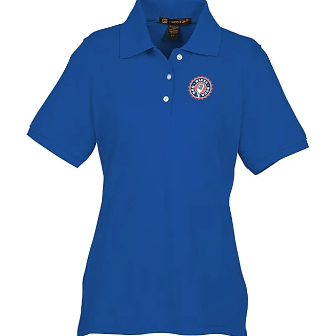 Harriton 5.6-oz Easy Blend Polo - Ladies' - Full Color