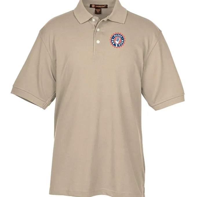 Harriton 5.6-oz Easy Blend Polo - Men's - Full Color