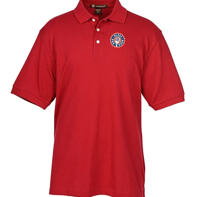 Harriton 5.6-oz Easy Blend Polo - Men's - Full Color