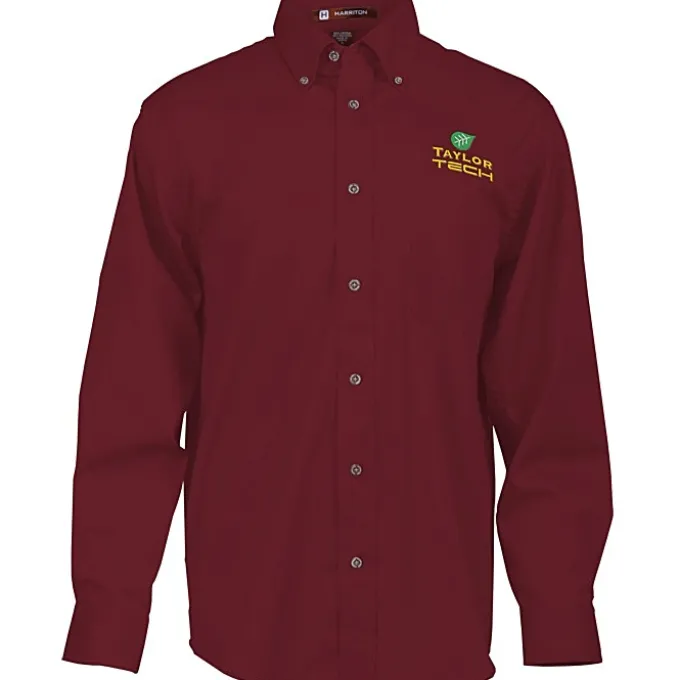 Harriton Twill Shirt with Stain Release - Men's
