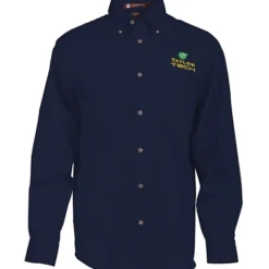 Harriton Twill Shirt with Stain Release - Men's