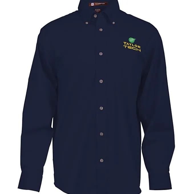 Harriton Twill Shirt with Stain Release - Men's