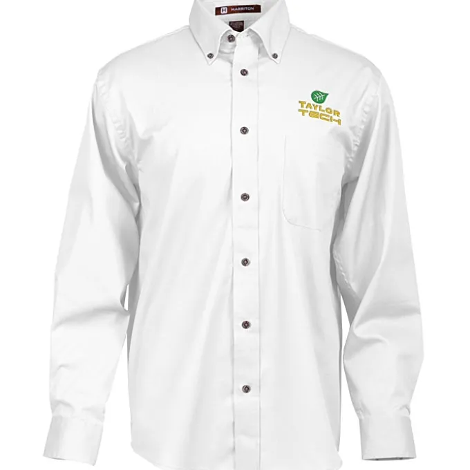 Harriton Twill Shirt with Stain Release - Men's