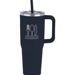 Harriton Vacuum Mug with Straw - 40 oz.