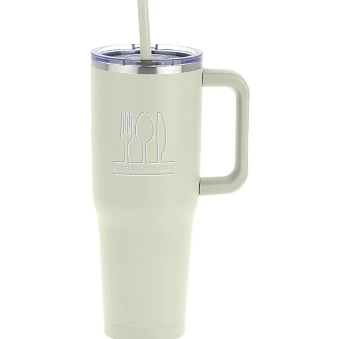 Harriton Vacuum Mug with Straw - 40 oz. - 24 hr