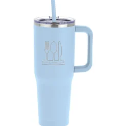 Harriton Vacuum Mug with Straw - 40 oz. - 24 hr