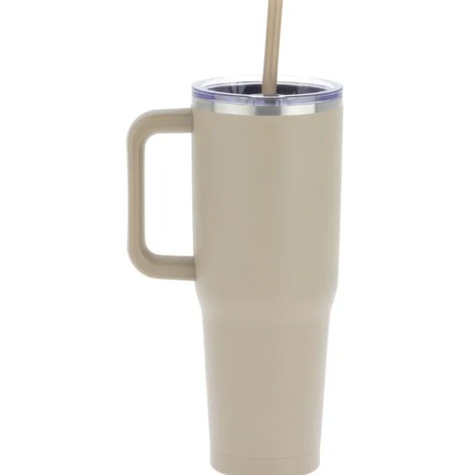 Harriton Vacuum Mug with Straw - 40 oz. - 24 hr