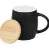 Hearth Coffee Mug with Wood Lid Coaster - 14 oz - 24 hr