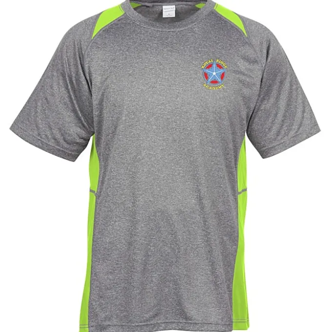 Heather Challenger Colorblock Tee - Men's - Embroidered