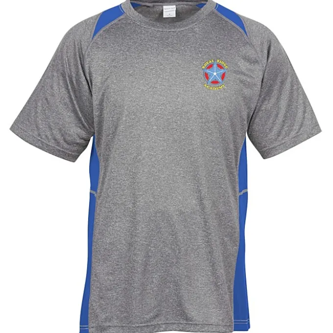 Heather Challenger Colorblock Tee - Men's - Embroidered