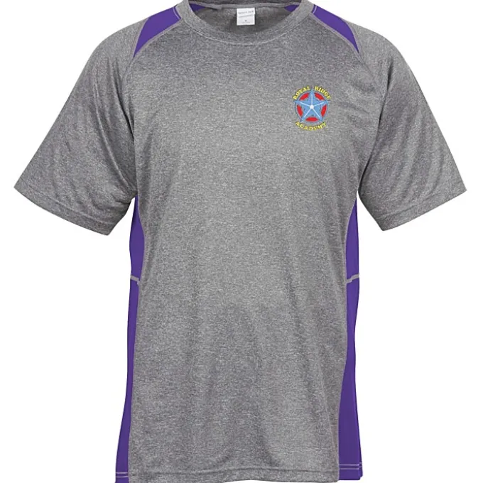 Heather Challenger Colorblock Tee - Men's - Embroidered