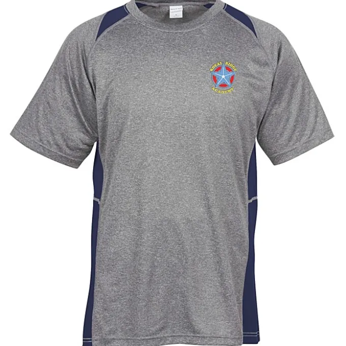 Heather Challenger Colorblock Tee - Men's - Embroidered