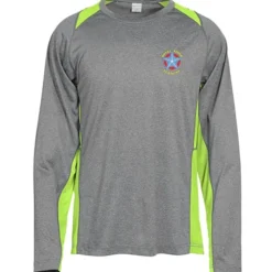 Heather Challenger Colorblock Long Sleeve Tee - Embroidered