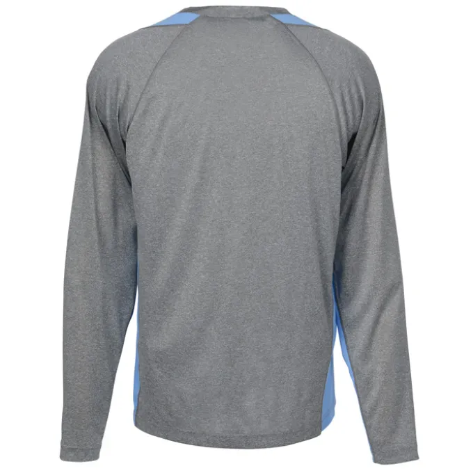 Heather Challenger Colorblock Long Sleeve Tee - Screen