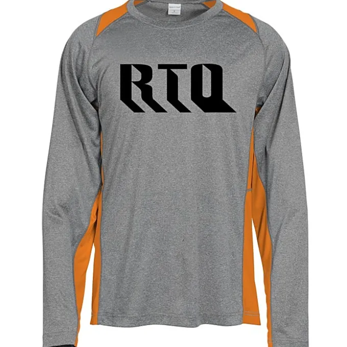 Heather Challenger Colorblock Long Sleeve Tee - Screen