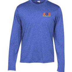 Heather Challenger Long Sleeve Tee - Men's - Embroidered