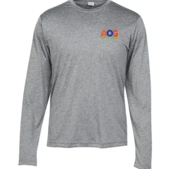 Heather Challenger Long Sleeve Tee - Men's - Embroidered
