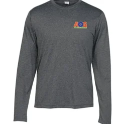 Heather Challenger Long Sleeve Tee - Men's - Embroidered