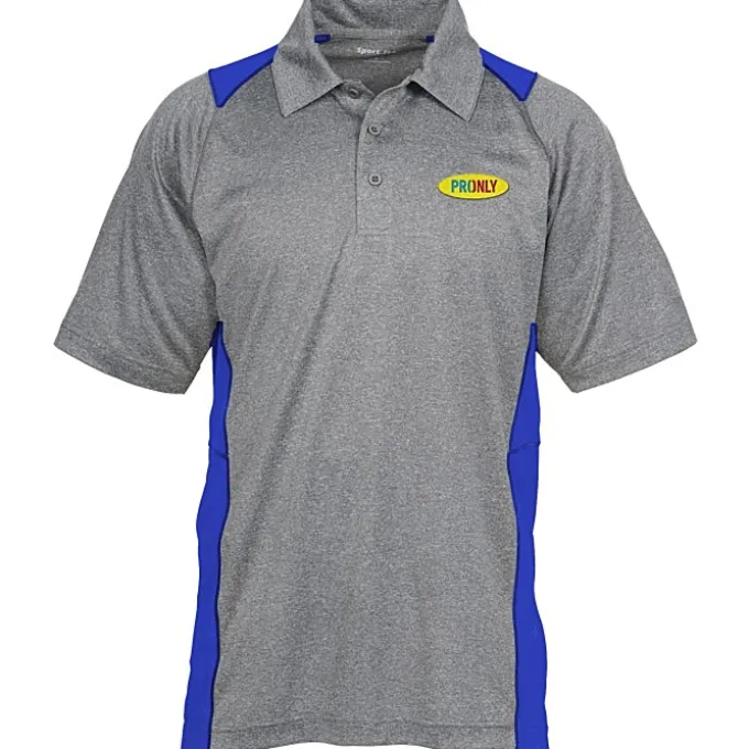 Heathered Challenger Colorblock Polo - Men's