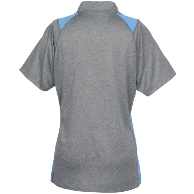 Heathered Challenger Colorblock Polo - Ladies'