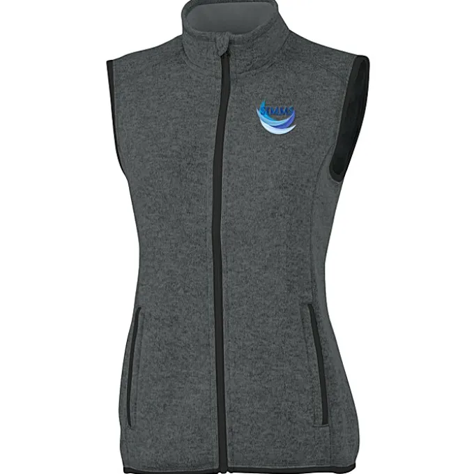 Heathered Fleece Vest - Ladies'