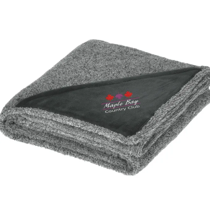 Heathered Fuzzy Fleece Blanket