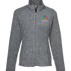 Heathered Microfleece Jacket - Ladies' - 24 hr