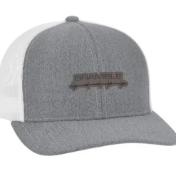 Heather Trucker Snapback Cap - Laser Engraved Patch