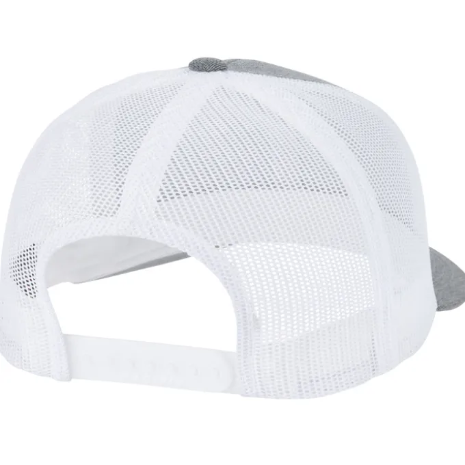 Heather Trucker Snapback Cap - Laser Engraved Patch