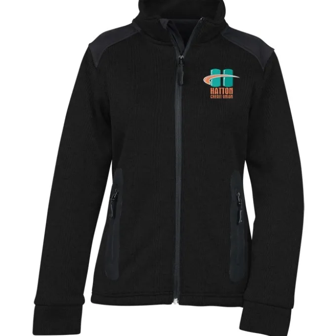 Heavy Knit Technical Sweater Fleece Jacket - Ladies' - 24 hr
