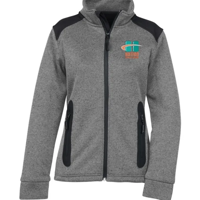 Heavy Knit Technical Sweater Fleece Jacket - Ladies' - 24 hr