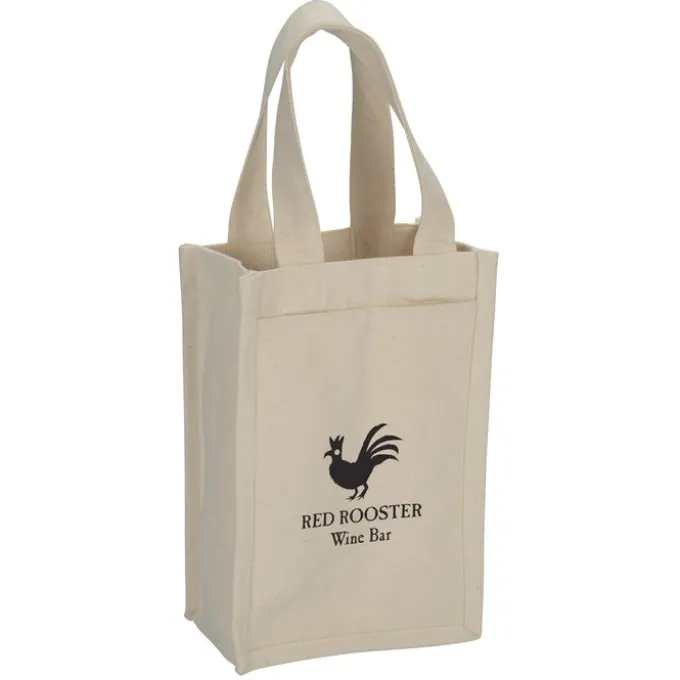Heavyweight Cotton 2 Bottle Wine Tote