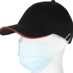 Heavyweight Cotton Twill Cap with Face Mask Buttons