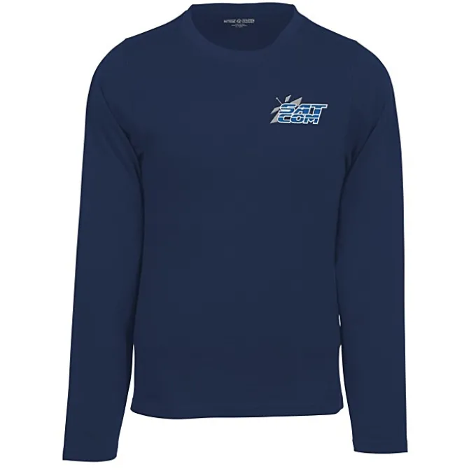 Heavyweight Ringspun Cotton LS T-Shirt - Embroidered - 24 hr