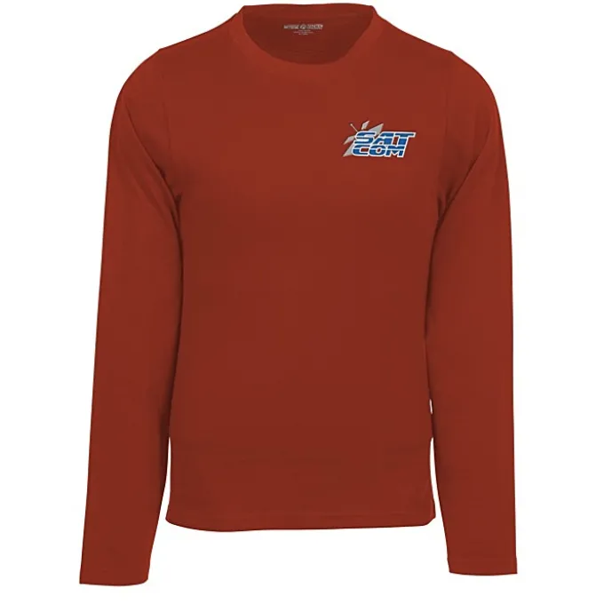 Heavyweight Ringspun Cotton LS T-Shirt - Embroidered - 24 hr