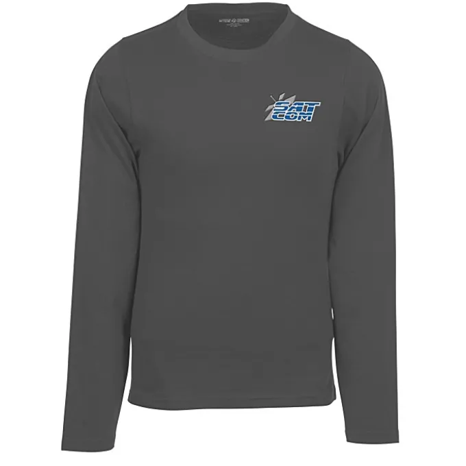 Heavyweight Ringspun Cotton LS T-Shirt - Embroidered - 24 hr
