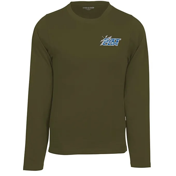 Heavyweight Ringspun Cotton LS T-Shirt - Embroidered - 24 hr