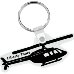 Helicopter Soft Keychain - Opaque