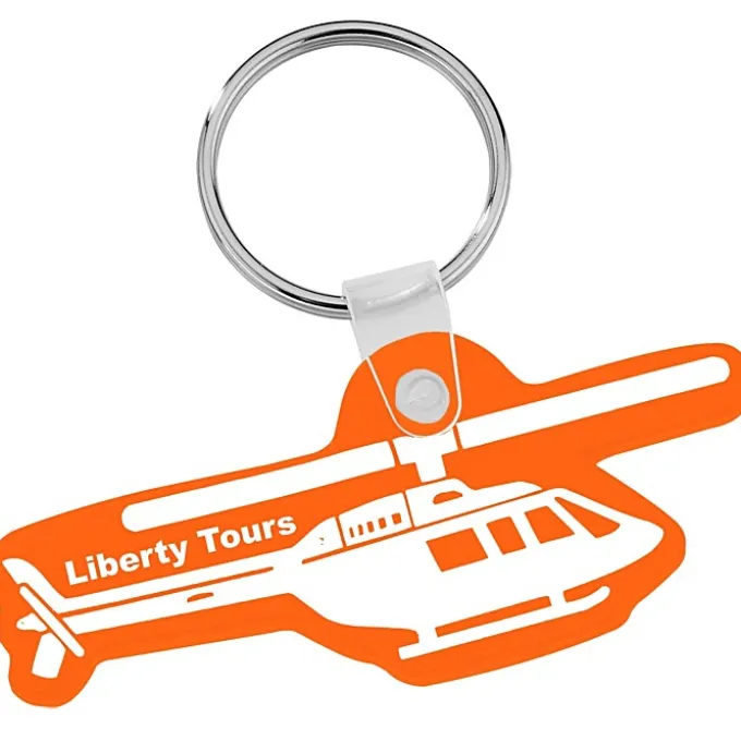 Helicopter Soft Keychain - Translucent
