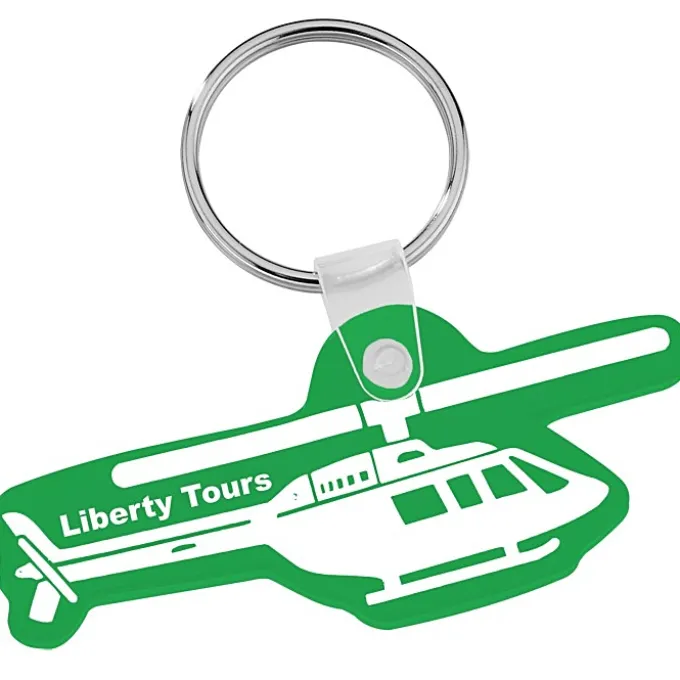 Helicopter Soft Keychain - Translucent