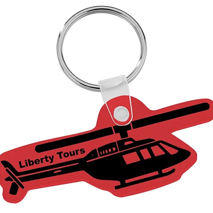 Helicopter Soft Keychain - Translucent