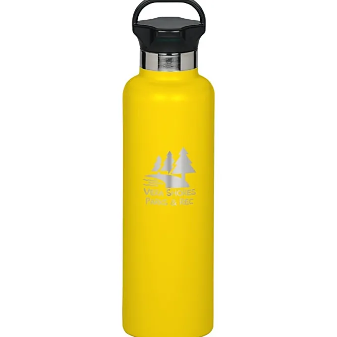 h2go Ascent Vacuum Bottle - 25 oz - Laser Engraved
