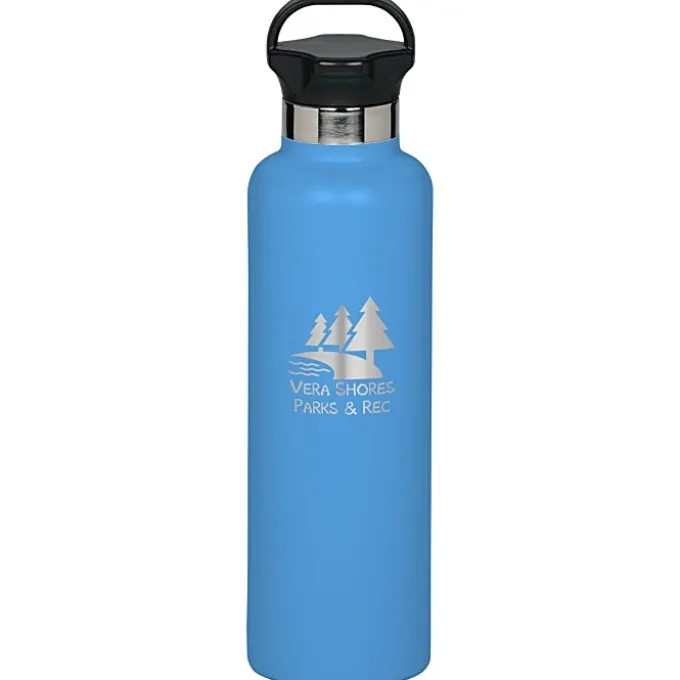 h2go Ascent Vacuum Bottle - 25 oz - Laser Engraved