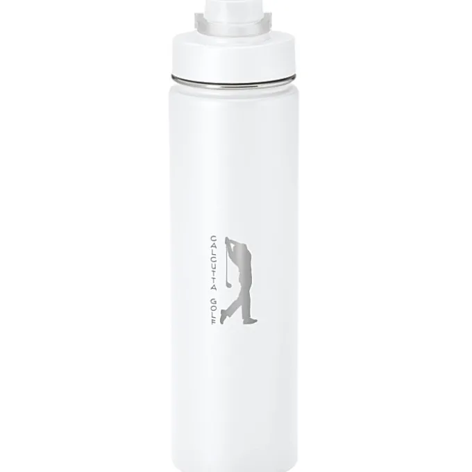 h2go Conquer Vacuum Bottle - 24 oz - Laser Engraved