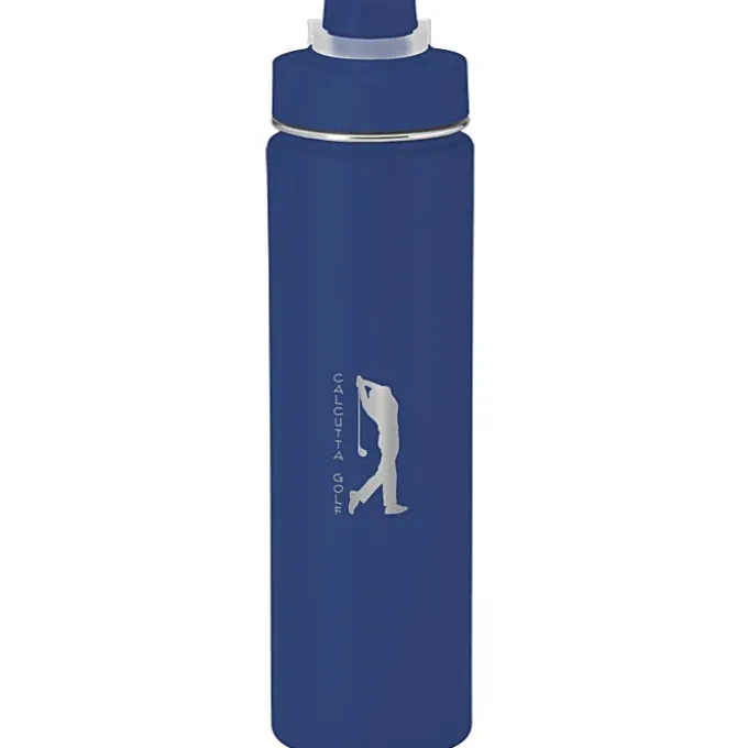 h2go Conquer Vacuum Bottle - 24 oz - Laser Engraved