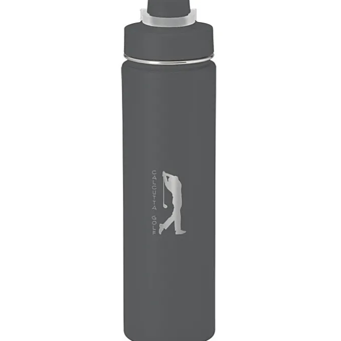 h2go Conquer Vacuum Bottle - 24 oz - Laser Engraved
